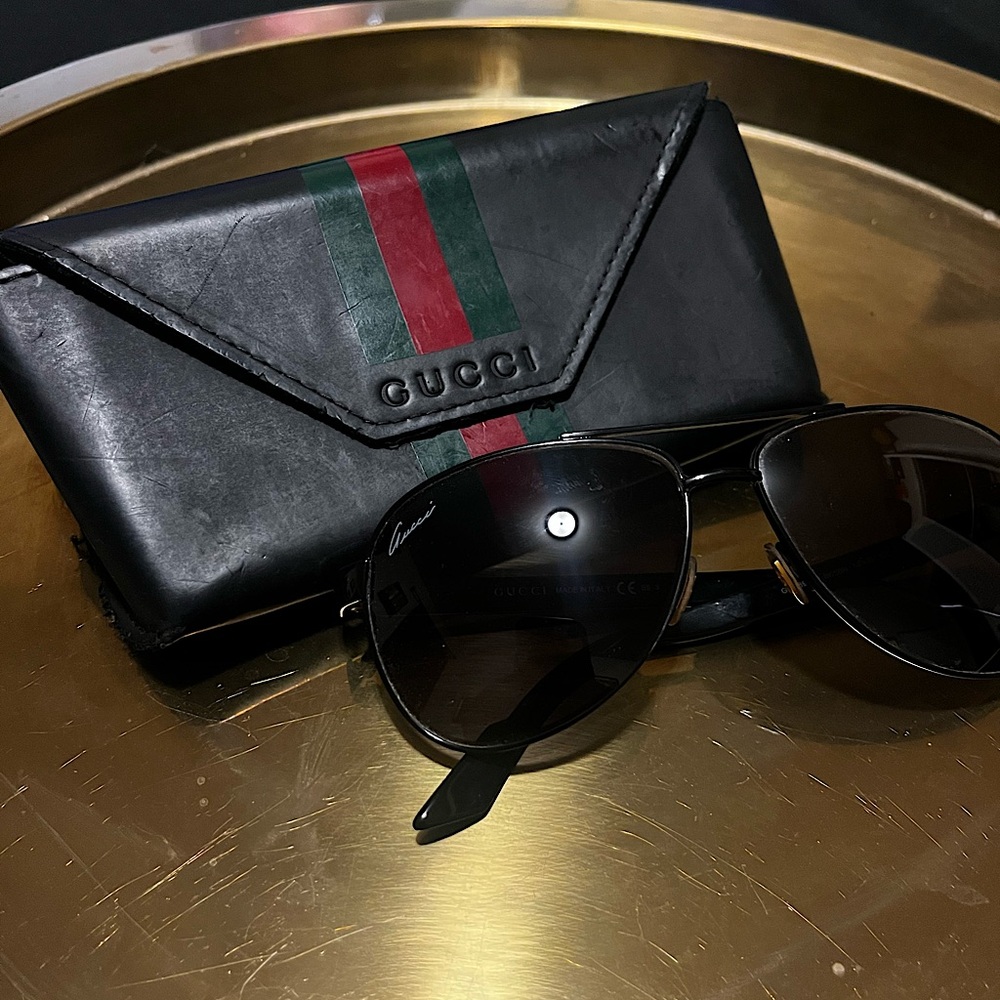 Gucci Aviator Blackout Sunglasses